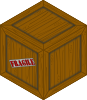 Isometric Wooden Crate Clip Art